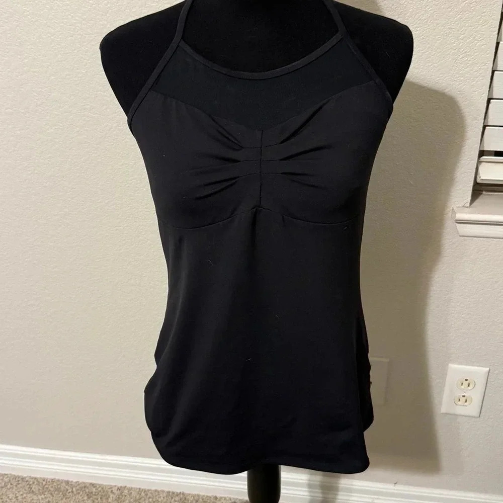 Fabletics Addison Performance Racer Back Tank Size Large Black - Picture 1 of 5